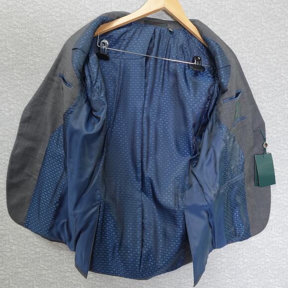 Ted Baker No Ordinary Joe London Gray Suit Jacket 36S & 30S Pants Set - Picture 3 of 16